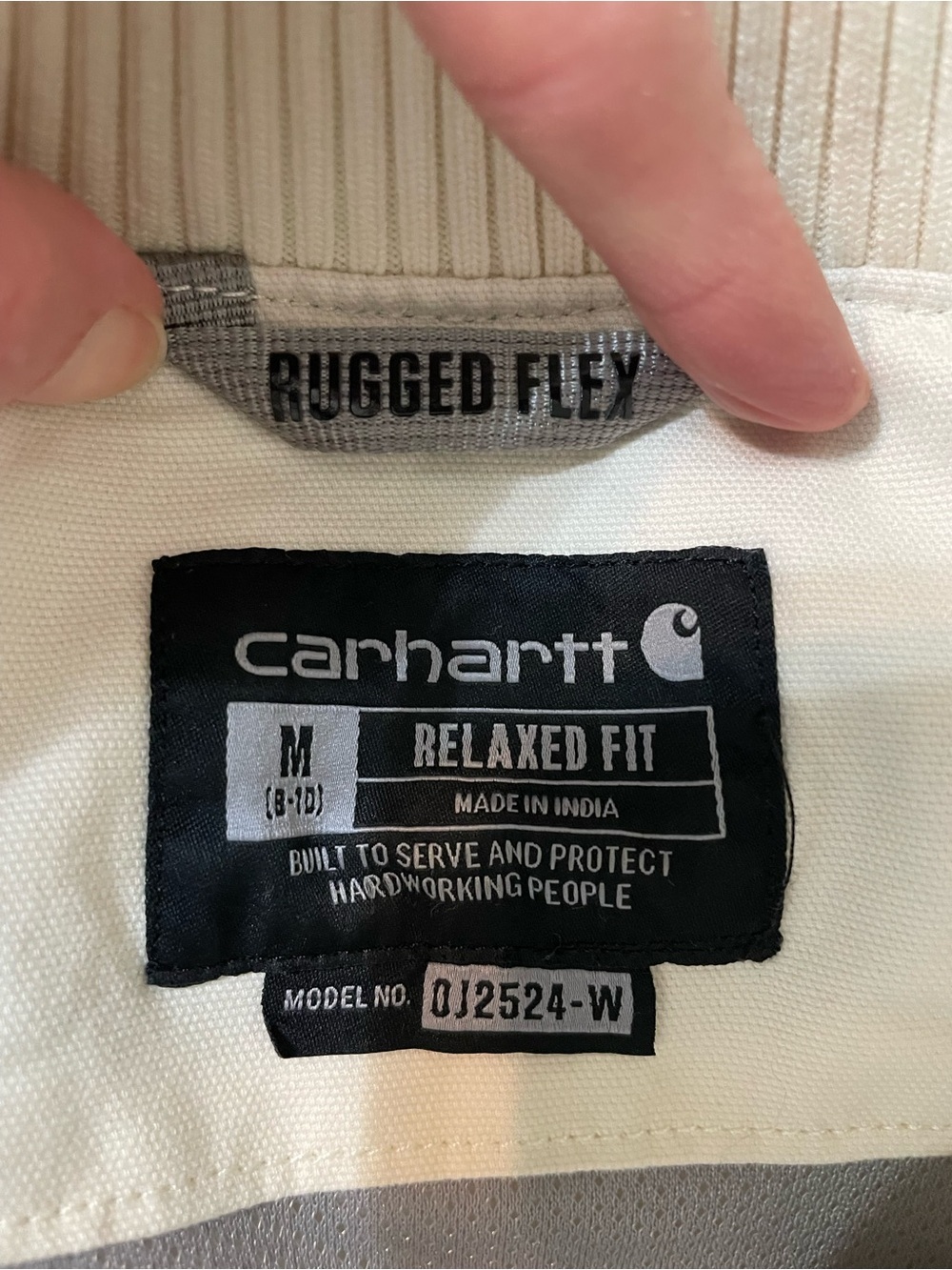 CARHARTT Women’s Crawford Bomber Jacket Coat, Ivory, Zip Up, SIZE S - Picture 2 of 11